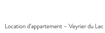 Location Appartement "Le Chapitre" à Veyrier du Lac Logo